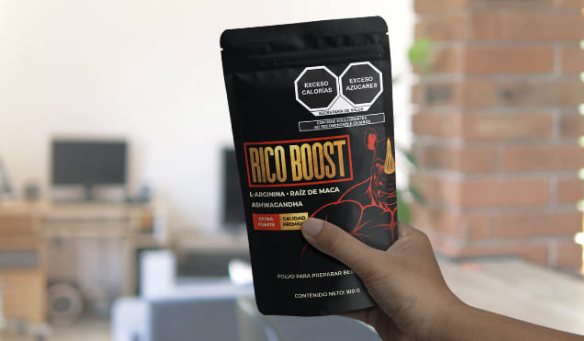 Empaque de Rico Boost de 100 g